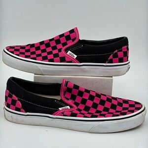 Vans Classic Slip-On Checkerboard Skate Shoes Size 10